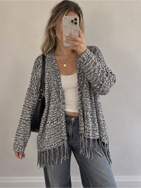 Scotch & Soda Chunky Knit Cardigan Sweater Boho Western Women M
